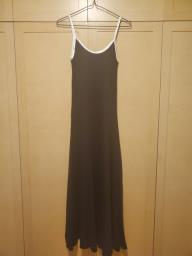 Toujours  black French strap maxi dress image 1