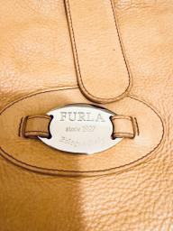 Furla  light brown leather handbag image 4