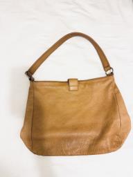 Furla  light brown leather handbag image 6