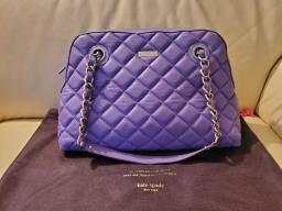 Kate Spade purple quilted shoulder bag image 1
