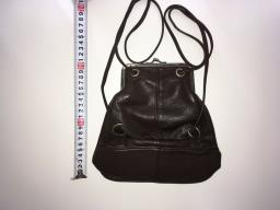 Leather Backpack w Attached Coin Purse image 2