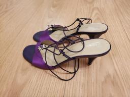 Francesco Graffei purple evening sandals image 2