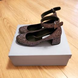 Prada black glitter block heels  pumps image 1