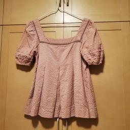 Jill Stuart dusky pink smock blouse top image 2
