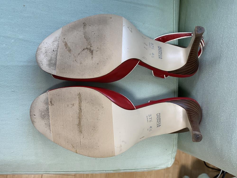 Red shoes marks hot sale and spencer