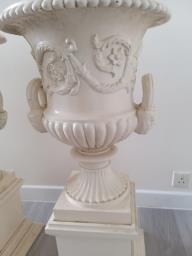Antique Cast Iron Urns british 1800s image 5