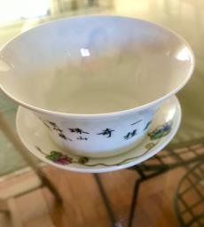 Antique China tea cup and saucer image 3