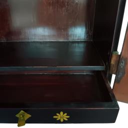 Antique Chinese Black Lacquer Cabinet image 3