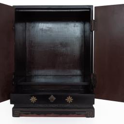 Antique Chinese Black Lacquer Cabinet image 9