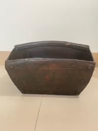 Antique Chinese Wooden Bucket image 1