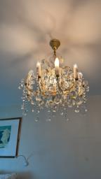 Antique crystal chandelier from Europe image 1