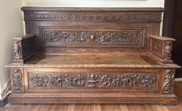 Antique English Settle 1880s image 1