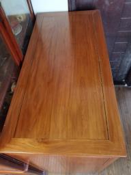 Antique rosewood three-barrel cabinet image 3