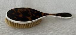 Antique Silver  Tortoiseshell Hairbrush image 1