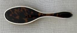 Antique Silver  Tortoiseshell Hairbrush image 2