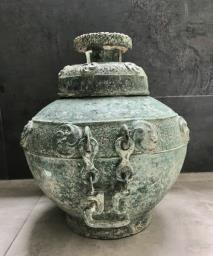 Chinese Bronze Ritual Wine Vessel image 2