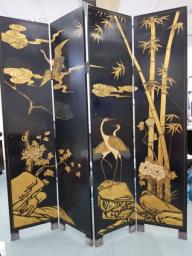 Chinese Four-panel Coromandel Screen image 1