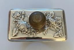 Chinese Silver Desk Blotter image 1