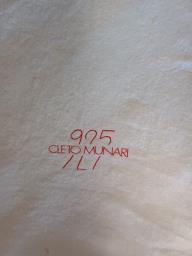 Cleto Munari Glass Plate with 925 siver image 3
