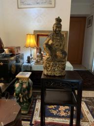 Rare Gold Gilt-lacquered Wood Buddha image 2