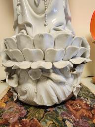 Rare  Old White Ceramic  Statue image 3