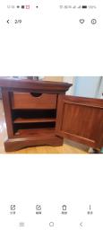 Rosewood desk and cabinet image 3