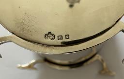 Solid Silver Art Deco Barrel Box image 4