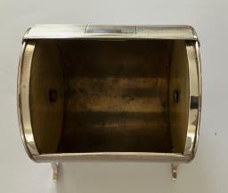 Solid Silver Art Deco Barrel Box image 6