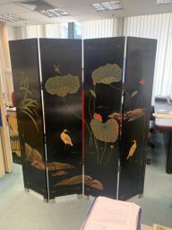 Two Chinese Coromandel Teak Screens image 2