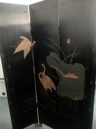 Two Chinese Coromandel Teak Screens image 5