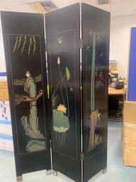 Two Chinese Coromandel Teak Screens image 6
