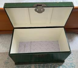 Vintage Chinese Green Lacquer Trunk image 1