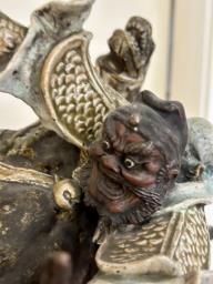 Vintage Chinese Warrior On Horse Figurin image 2