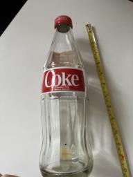 Vintage Coca Cola 1 litre glass bottle image 3
