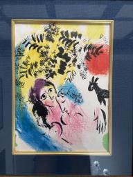 Chagall lovers with Red Sun image 2