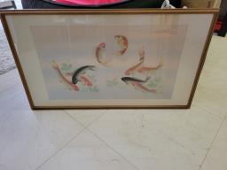 Feng Shui Painting  Hand Painted Framed image 1