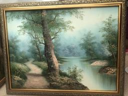 Green pasture oil paintings image 2