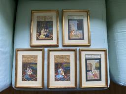 Miniature Indian Paintings set of 7 image 6