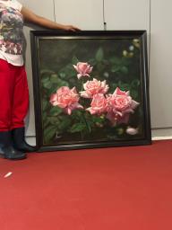 Original Oil Painting of Roses by Louise image 2