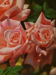 Original Oil Painting of Roses by Louise image 5