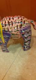 Recycled Tin Elephant Craft image 2