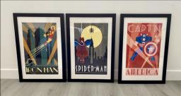 Retro Superhero Framed Pictures image 1