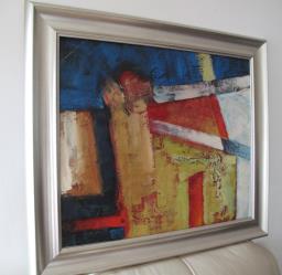 Silver wooden framed Oil Painting image 1