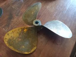 Antique Brass Propeller image 1