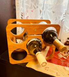 Moving-used Wooden Wine Rack image 2