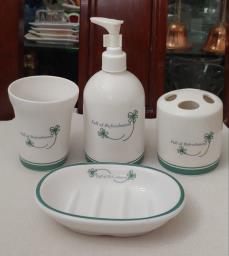 Ceramic Bathroom Essential Set of 4 image 1