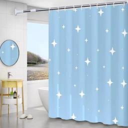 Extra Long Shower Curtain 240x180cm image 1