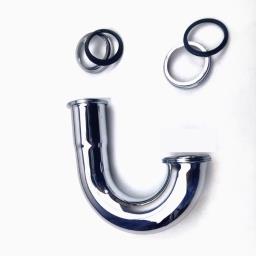 Stainless Steel J-bend Trap Drain Pipe image 2