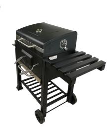 Trolley Bbq charcoal grill with cover image 4