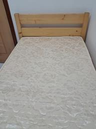 2-6 Pine Bed with Mattress image 2